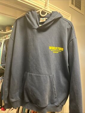 Snow Day Navy World Tour Graphic Hoodie Sweatshirt - Unbranded